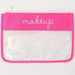 Personalized Clear Zipper Pouch Bags with Embroidery - Customized With Name or Words - Threadart.com