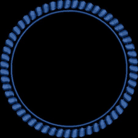 Circle Rope Monogram Frame Embroidery Design Instant Download - 3 Sizes - 8 Formats - ThreadArt - Threadart.com