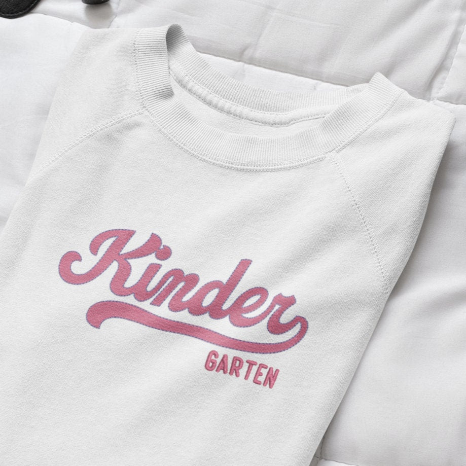 Kindergarten Embroidery Design Instant Download Cute Back to School - 3 Sizes - 8 Formats - ThreadArt - Threadart.com