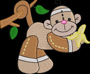 Sock Monkey Embroidery Design  Instant Download  - Multiple Sizes - 8 Formats - ThreadArt - Threadart.com