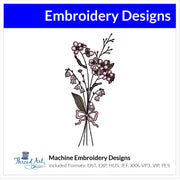 May Flower Bouquet Embroidery Design Instant Download Cute Birth Month Flowers Birthday - 8 Formats - ThreadArt - Threadart.com