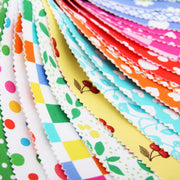 Fat Quarter Bundle - Five Yellow Confetti Brights Precut Cotton Fabrics - Threadart.com