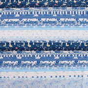 Fat Quarter Bundle - 20 Blue Shades Precut Cotton Fabrics - Threadart.com