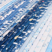 Jelly Roll Fabric Strips, 40 Precut Fabric Strips in Blue Prints, Premium Cotton - Threadart.com