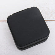 Travel Jewelry Case, Jewelry Box Organizer - Pink, Ivory, or Black - Threadart.com