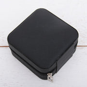 Monogrammed Travel Jewelry Case - Pink, Ivory, or Black - Threadart.com