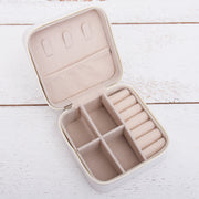 Monogrammed Travel Jewelry Case - Pink, Ivory, or Black - Threadart.com