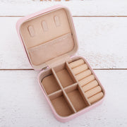 Monogrammed Travel Jewelry Case - Pink, Ivory, or Black - Threadart.com