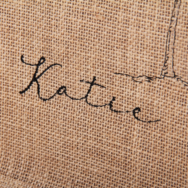 Personalized Beach Bag - Embroidered Palm Tree & Name - Threadart.com