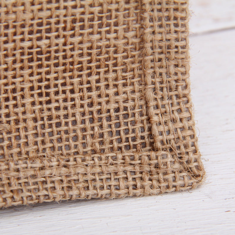 Monogrammed Jute Tote Bag - Embroidered Two Color Shadow Block - Threadart.com