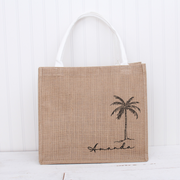 Personalized Beach Bag - Embroidered Palm Tree & Name - Threadart.com