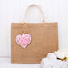 Personalized Fabric Bear Keychain - Bag Charm or Party Favor - Linen Fabrics - Threadart.com