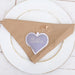 Personalized Fabric Heart Keychain - Bag Charm or Party Favor - Linen Fabrics - Threadart.com