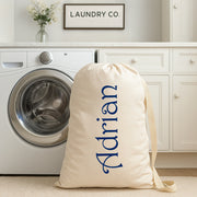 Personalized Canvas Laundry Bag -Custom Name - Two Sizes - Threadart.com