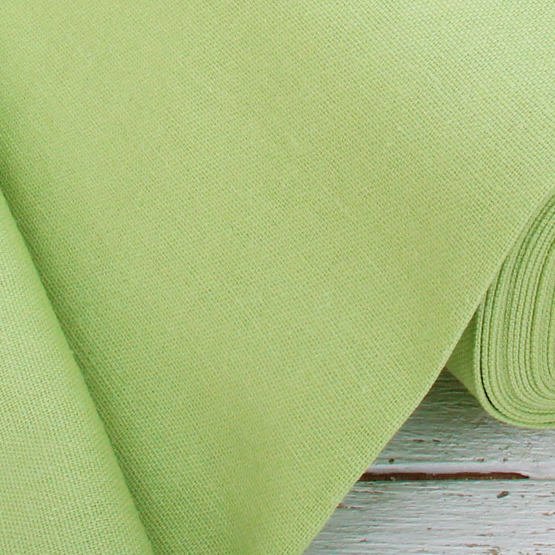 Premium Linen Fabric By The Yard - Light Green 55" Width - Cotton Linen Blend Fabric For Embroidery, Apparel, Cross Stitch - Threadart.com