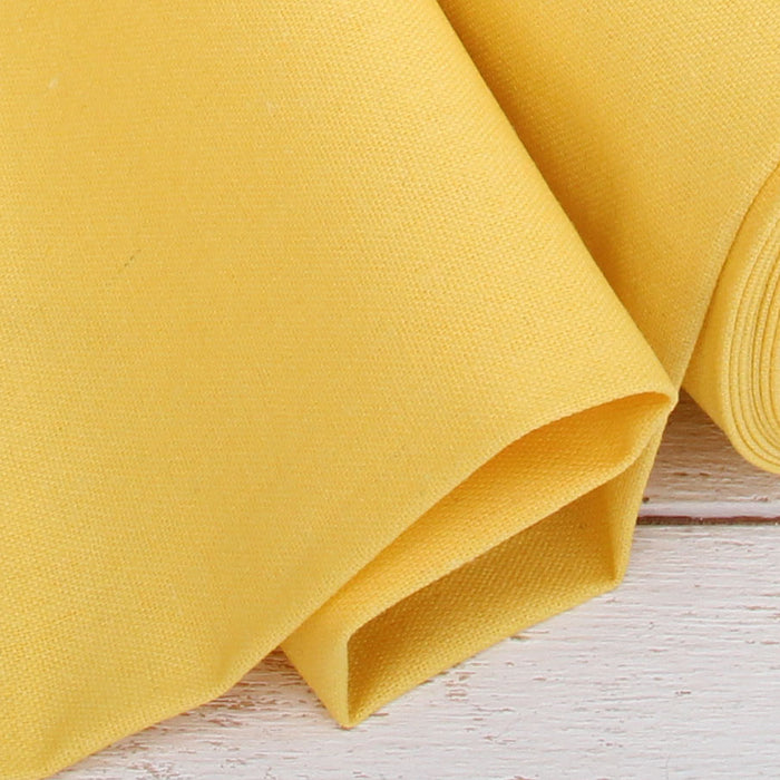 Premium Linen Fabric By The Yard - Light Yellow 55" Width - Cotton Linen Blend Fabric For Embroidery, Apparel, Cross Stitch - Threadart.com