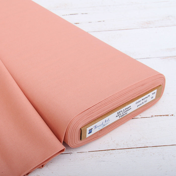 BOLT ENDS OF SOLID LINEN FABRICS - 1/2 YARD TO 1 YARD CUTS - Threadart.com