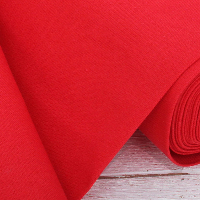 Premium Linen Fabric By The Yard - Red 55" Width - Cotton Linen Blend Fabric For Embroidery, Apparel, Cross Stitch - Threadart.com