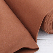 Premium Linen Fabric By The Yard - Roasted Pecan 55" Width - Cotton Linen Blend Fabric For Embroidery, Apparel, Cross Stitch - Threadart.com