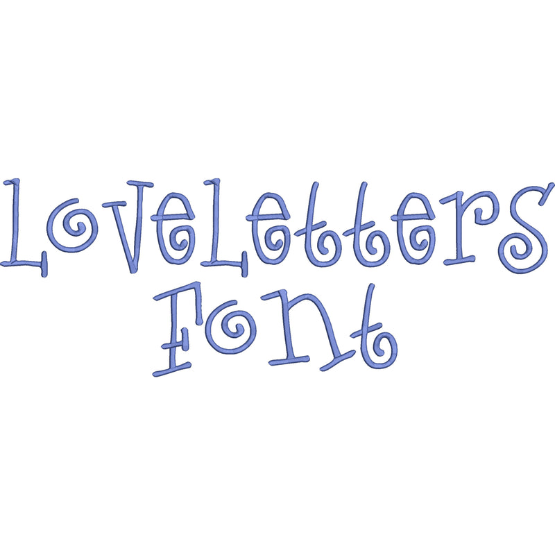 Loveletters Font Machine Embroidery Design Set - Alphabet Letters BX Font - Download 9 Formats and 3 Sizes - Threadart.com
