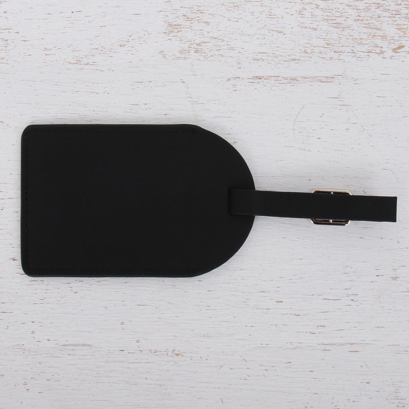 Luggage Tag For Travel - Pink, White, or Black - Threadart.com