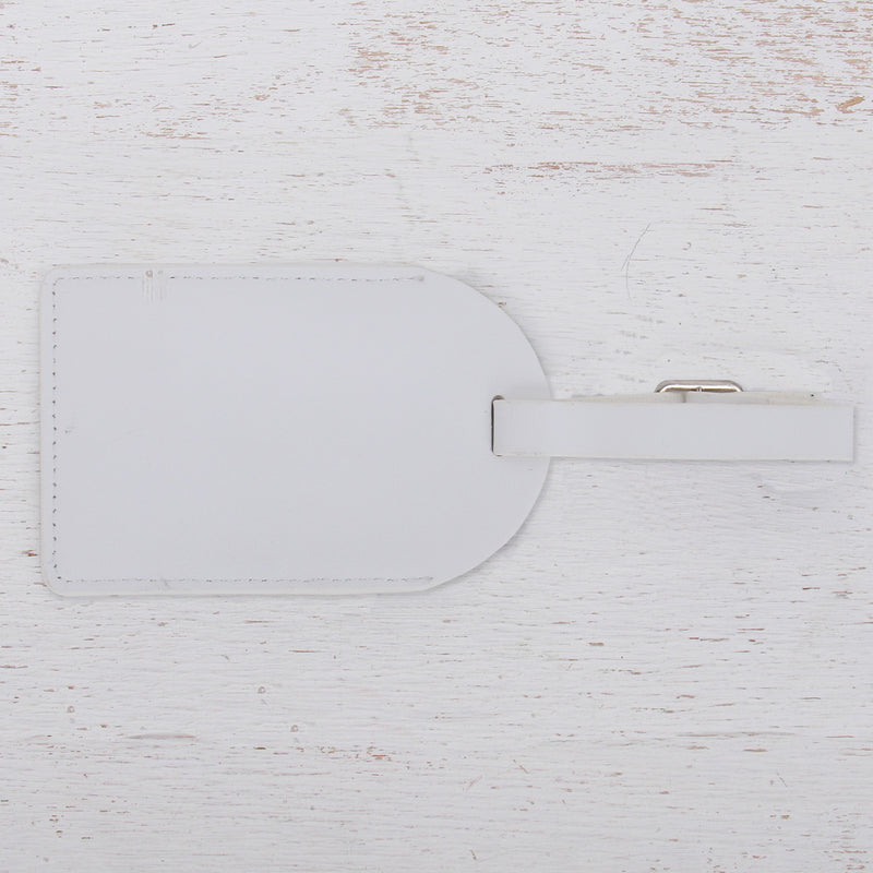 Luggage Tag For Travel - Pink, White, or Black - Threadart.com