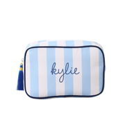 Personalized Striped Cosmetic Bags - Customized With Embroidery - Threadart.com