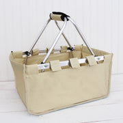 Large Market Tote Basket - Natural - Collapsible - Threadart.com