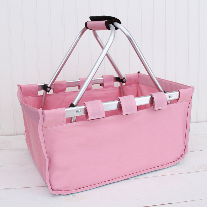 Monogrammed Market Basket Tote - Embroidered Monogram - Threadart.com