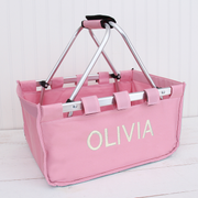 Personalized Market Basket Tote - Embroidered Name or Monogram - Threadart.com