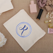 Personalized Makeup Bag - Embroidered Single Initial - Threadart.com
