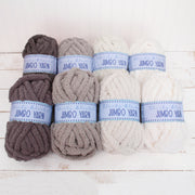 Cozy Neutrals Jumbo Blanket Yarn Set - 8 Skein Chunky Chenille Yarn - Threadart.com