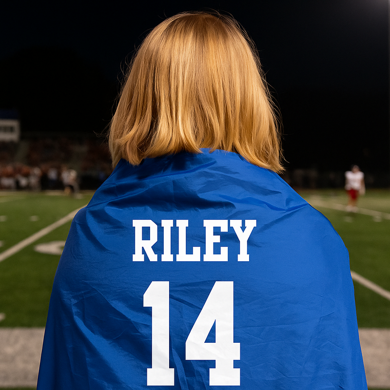 Personalized Stadium Blanket for Game Day - 79"x55" - 5 Color Options - Threadart.com