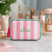 Personalized Striped Cosmetic Bags - Customized With Embroidery - Threadart.com