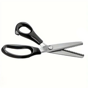 Ergonomic Stainless Steel Fabric Pinking Shears Scissors - Threadart.com