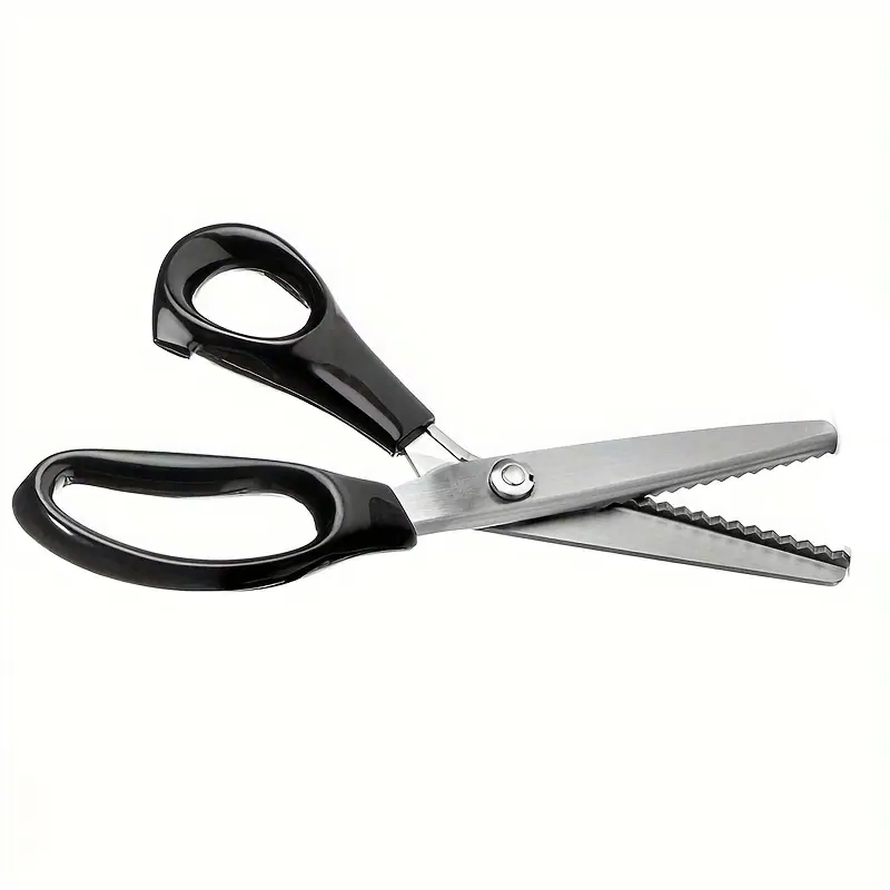 Ergonomic Stainless Steel Fabric Pinking Shears Scissors - Threadart.com