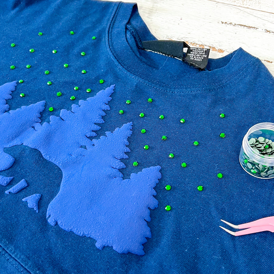 Puff Vinyl - 3D Heat Transfer Vinyl in use