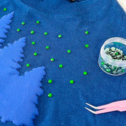 Hot Fix Rhinestones - SS10 - Aquamarine - 1440 stones - Threadart.com