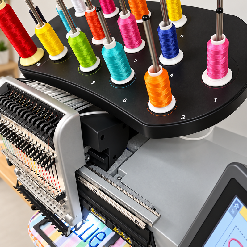 40 Colors Polyester Embroidery Thread Set- 1000M Cones - Set C - Threadart.com