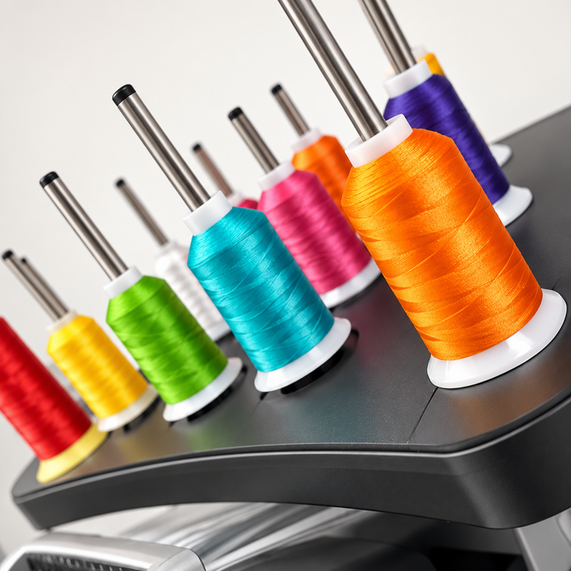 40 Colors Polyester Embroidery Thread Set- 1000M Cones - Set C - Threadart.com