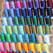 40 Colors Polyester Embroidery Thread Set- 1000M Cones - Set C - Threadart.com