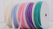 Black Velvet Ribbon - Thin 1/4" Wide Roll - 5 Yard Roll - Threadart.com
