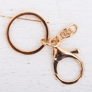 Set of 5 Key Chains with Gold Lobster Clasp - Threadart.com