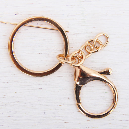 Set of 5 Key Chains with Gold Lobster Clasp - Threadart.com