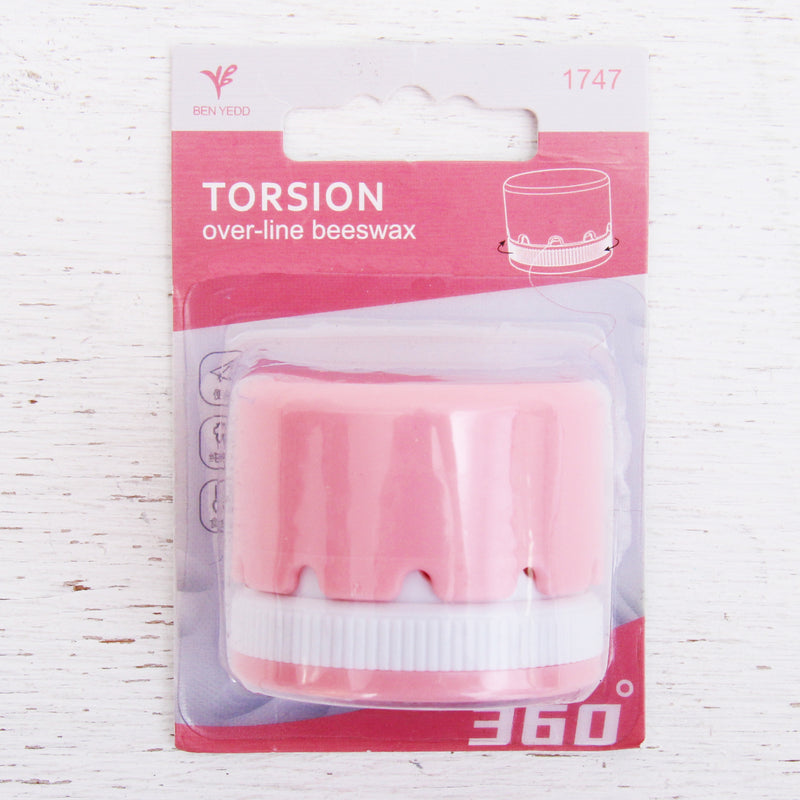 Beeswax Thread Conditioner with Pink Holder - Threadart.com