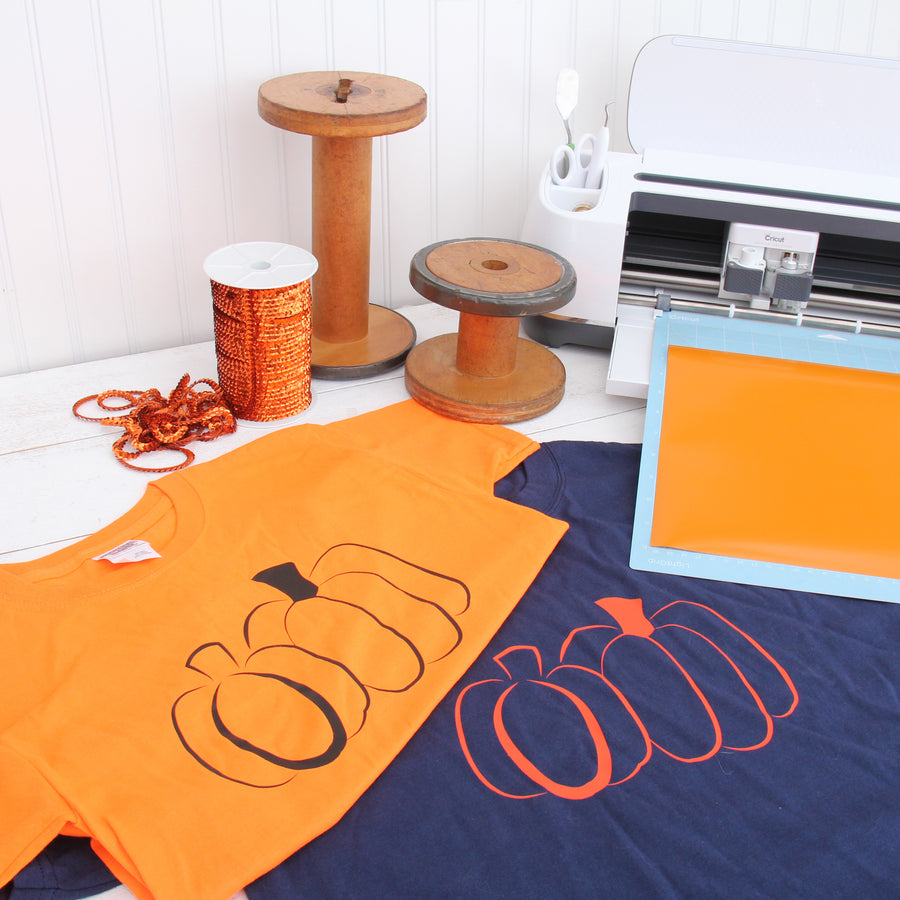 Heat Transfer Vinyl Sheet Packs in use