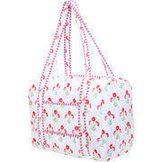 Personalized Quilted Block Print Duffel Bag - Embroidered With Initials - Threadart.com