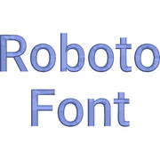 Roboto Font Machine Embroidery Design Set - Alphabet Letters Numbers BX Font - Download 9 Formats and 4 Sizes - Threadart.com