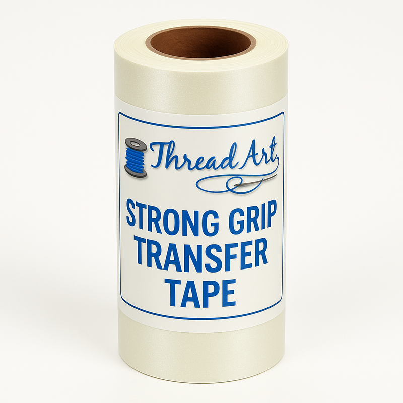 Clear Strong Grip Transfer Tape Roll for Self Adhesive Vinyl - 12" x 100 Yard Roll - Threadart.com