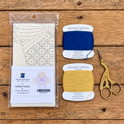 Shades of Yellow Sashiko Thread Set, 4 Colors - 100% Cotton, Size 20/6 - Threadart.com